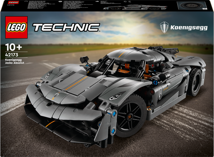 LEGO® Technic 42173 Šedé hyperauto Koenigsegg Jesko Absolut