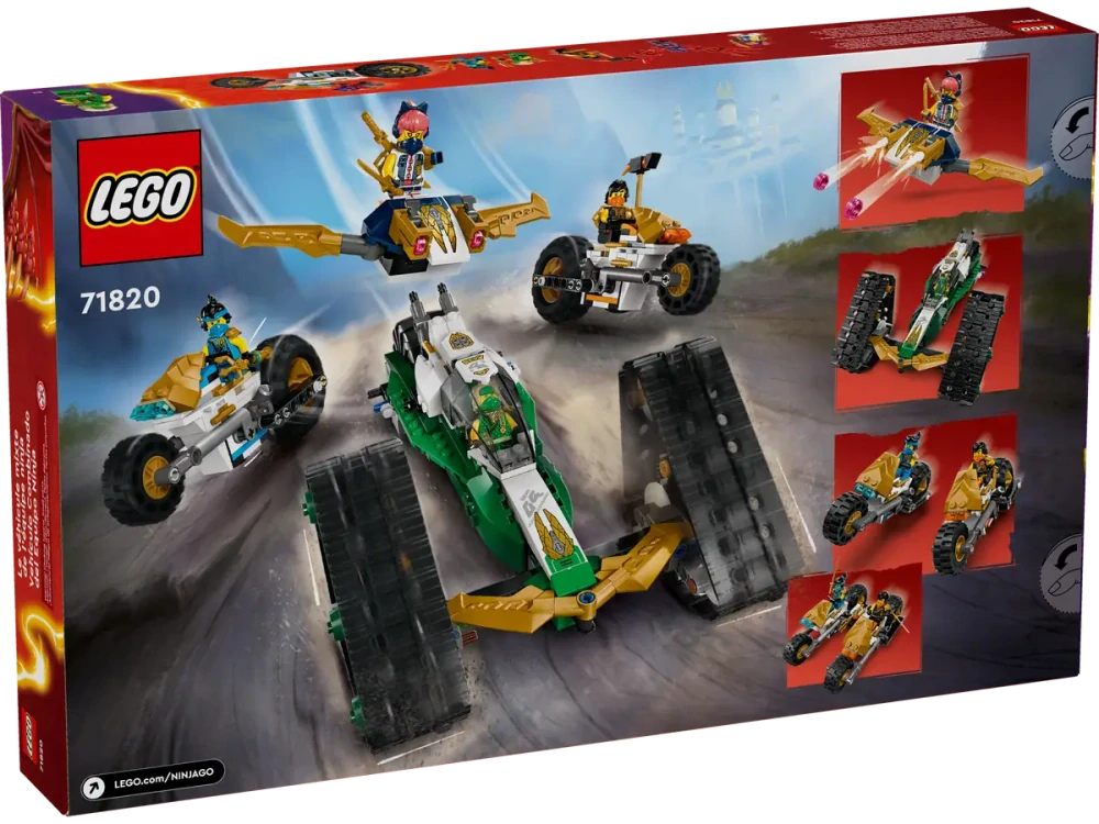 LEGO® NINJAGO® 71820 Tým nindžů a kombo vozidlo