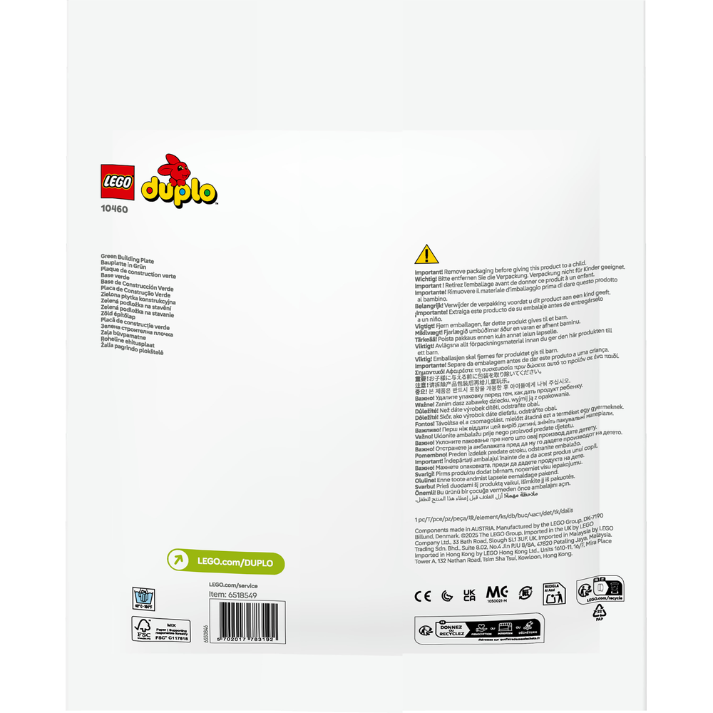 LEGO® DUPLO® 10460 Zelená podložka na stavění