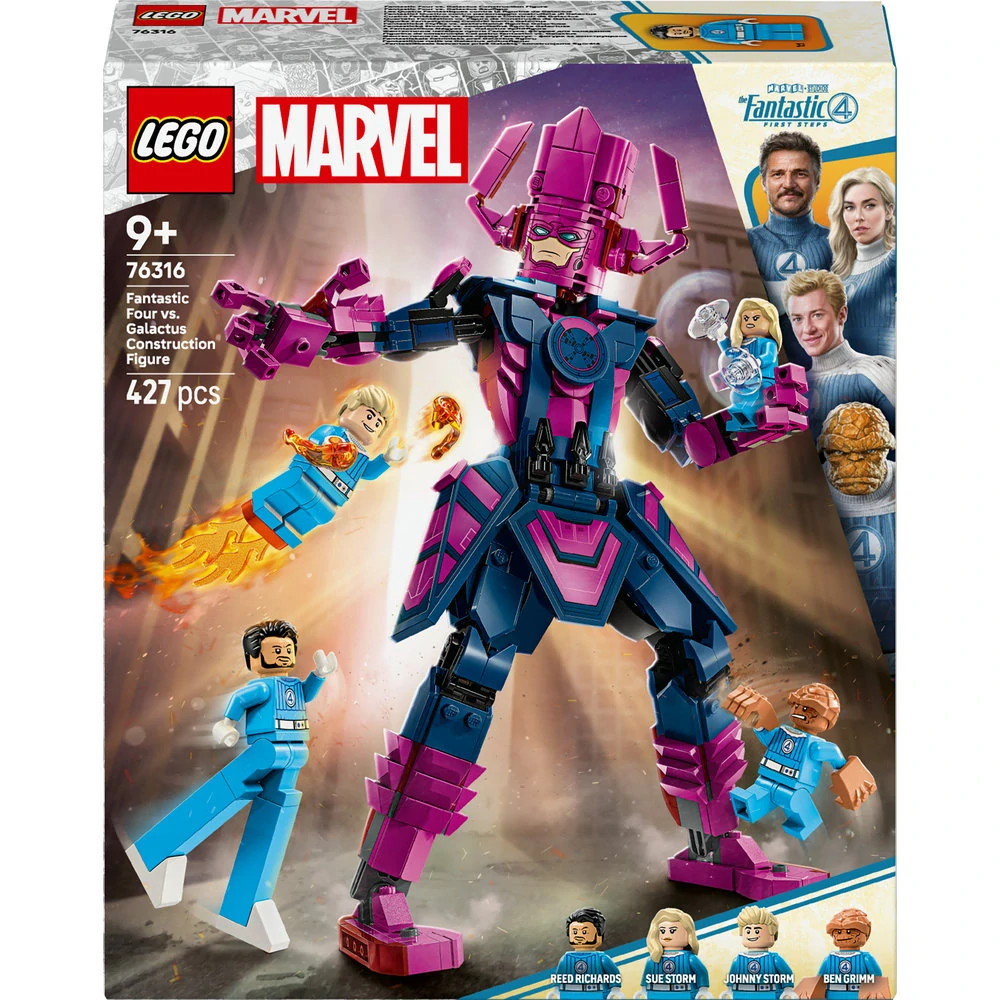LEGO® Marvel 76316 Fantastická čtyřka vs. sestavitelná figurka Galactuse