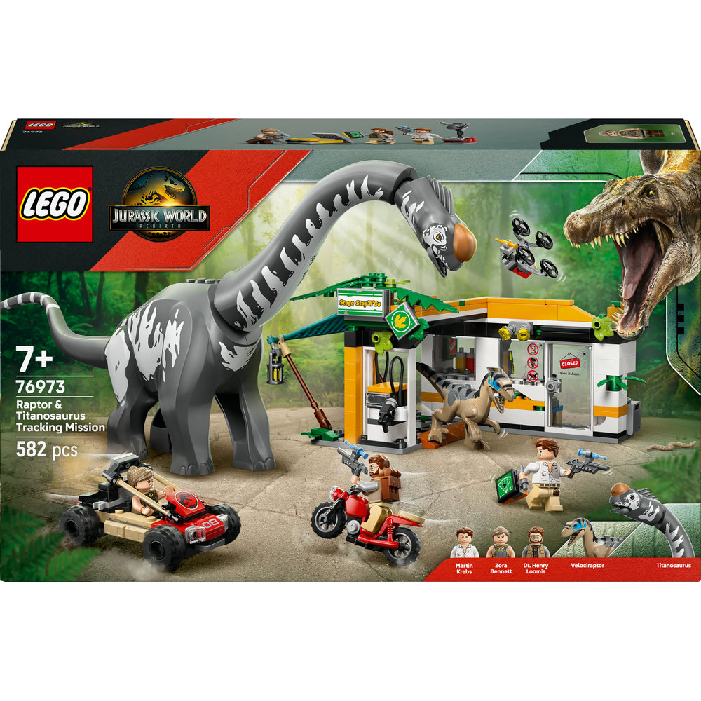 LEGO® Jurassic World 76973 Mise na sledování raptora a titanosaura