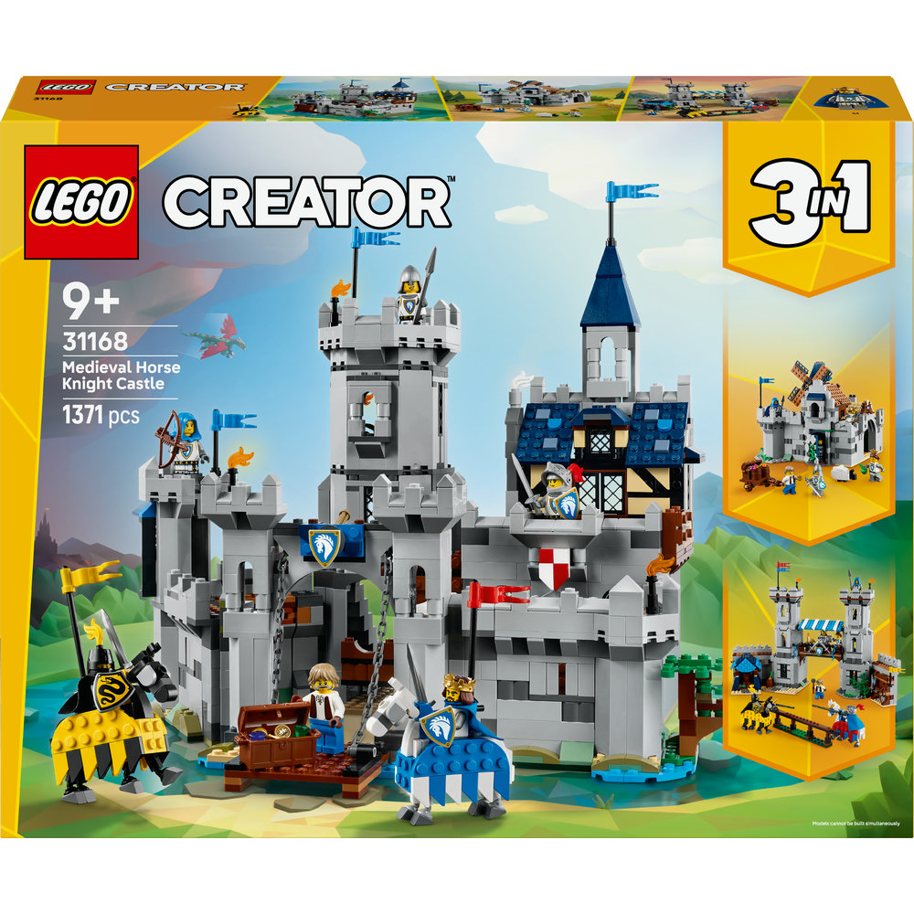 LEGO® Creator 3 v 1 31168 Středověký hrad a rytíři na koních