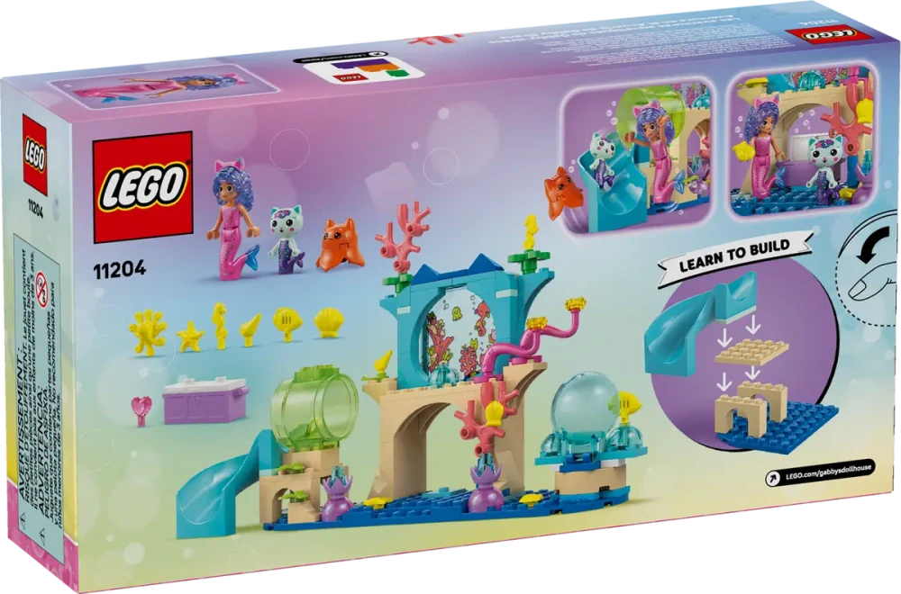 LEGO® Gabby’s Dollhouse 11204 Dobrodružství v akváriu mořské víly Gábi