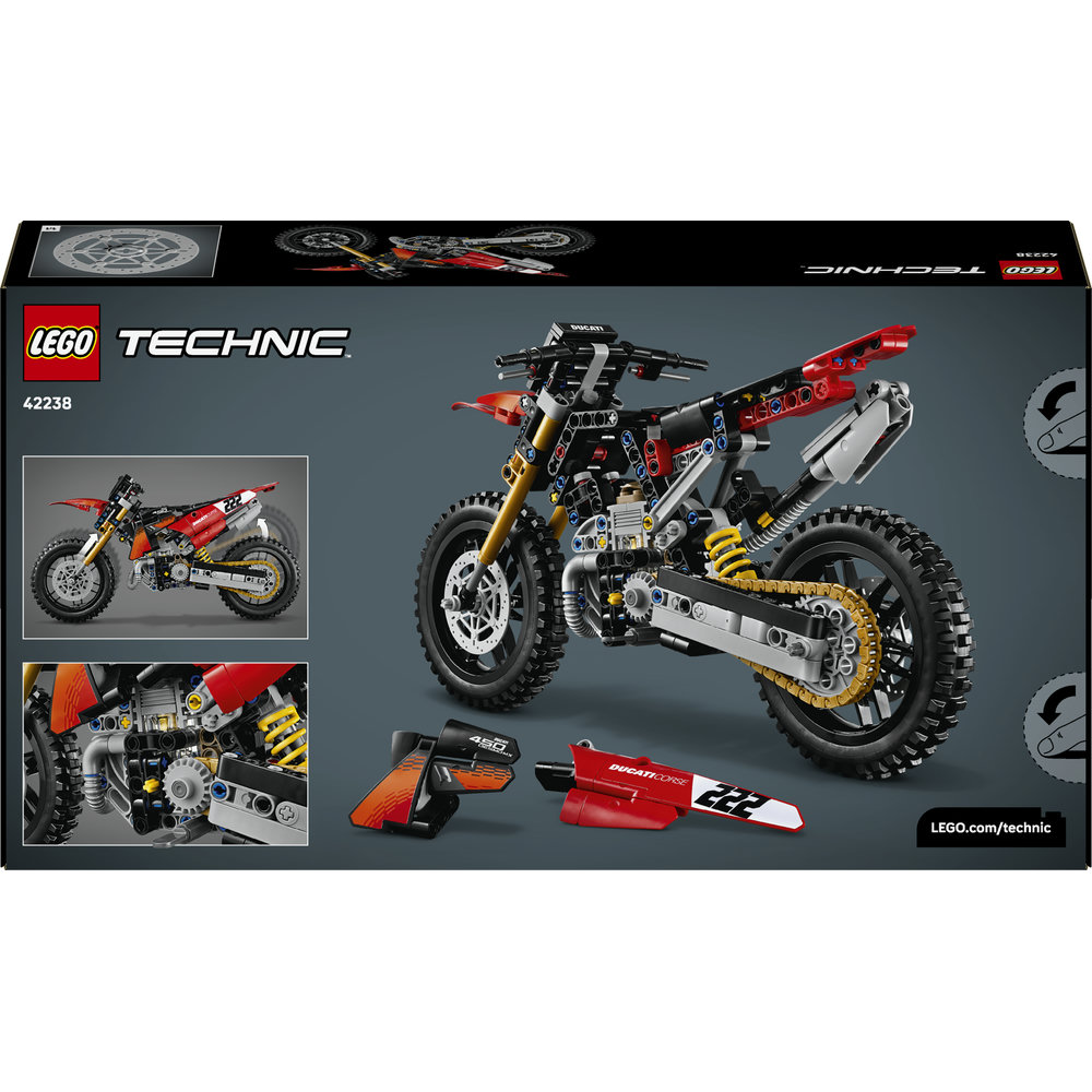 LEGO® TECHNIC 42238 Motorka Ducati Desmo450 MX Factory