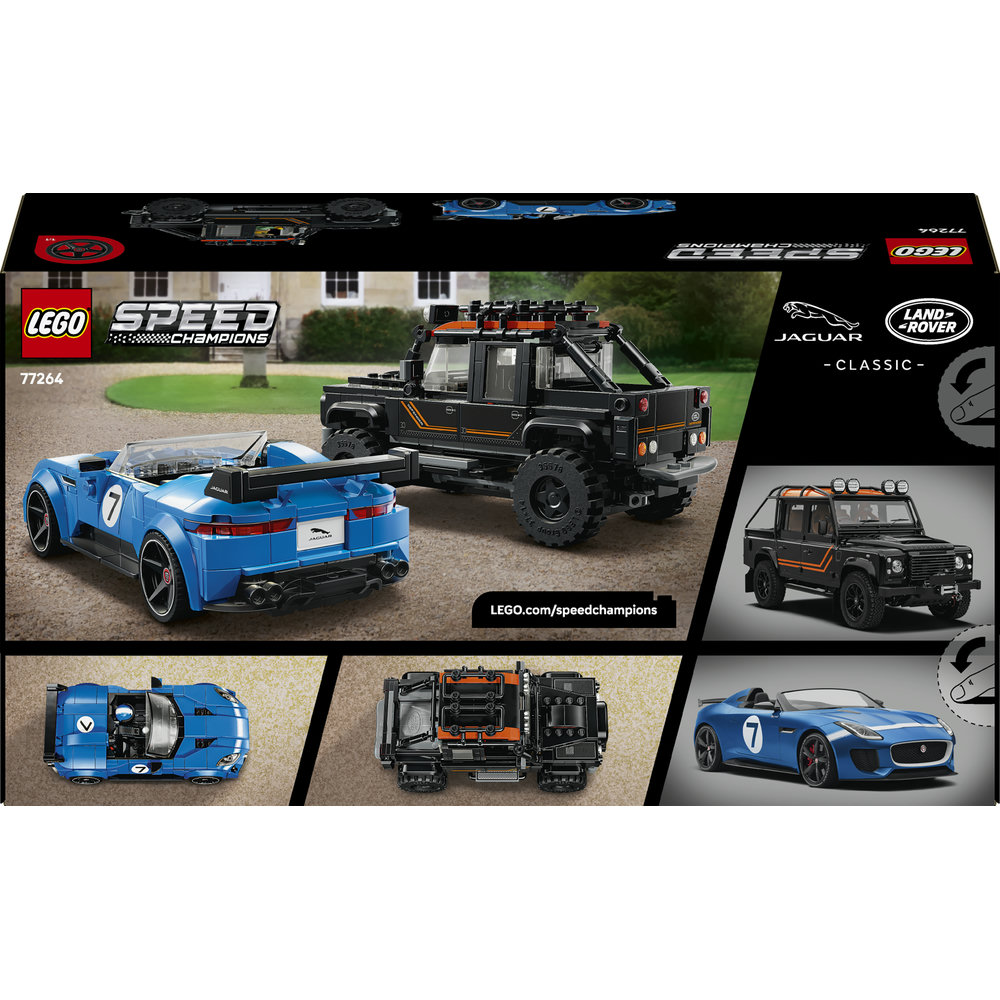 LEGO® SPEED CHAMPION 77264 Jaguar Project 7 a Land Rover Defender