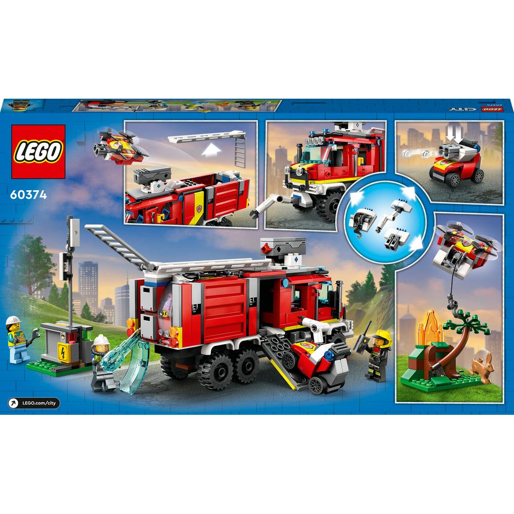 LEGO® CITY 60374 Velitelský vůz hasičů - poničený box