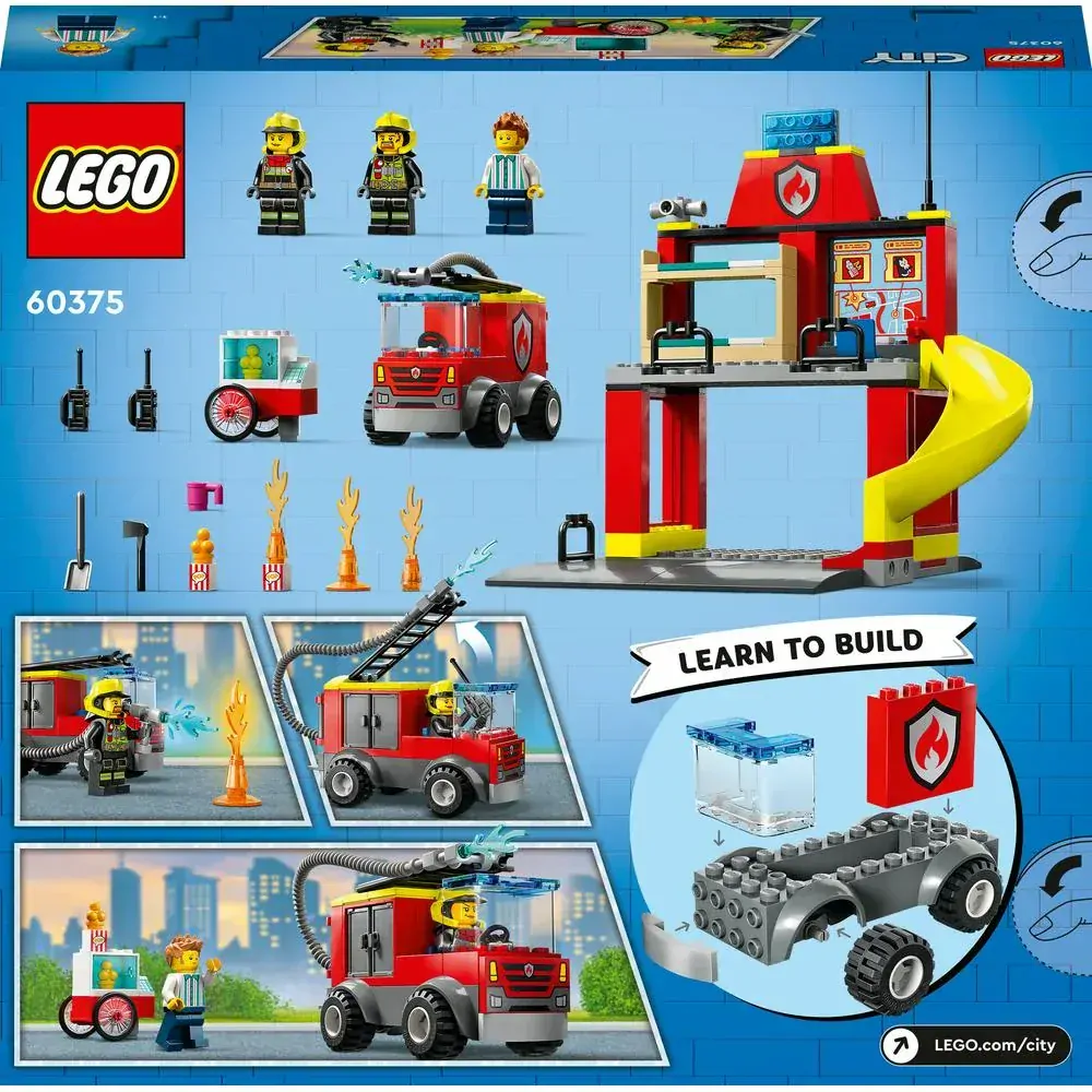 LEGO® CITY 60375 Hasičská stanice a auto hasičů