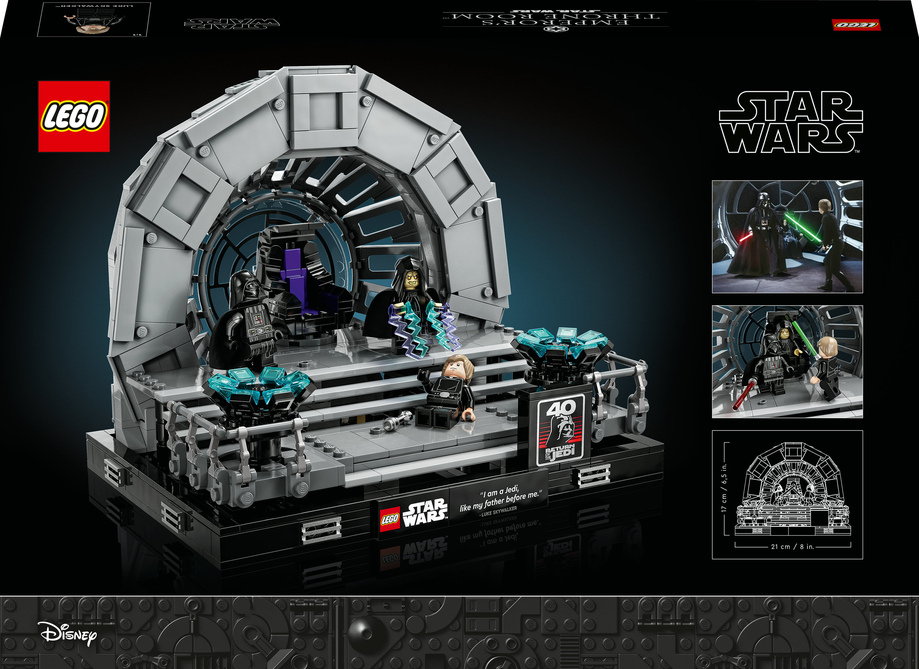 LEGO® Star Wars™ 75352 Císařův trůnní sál – diorama