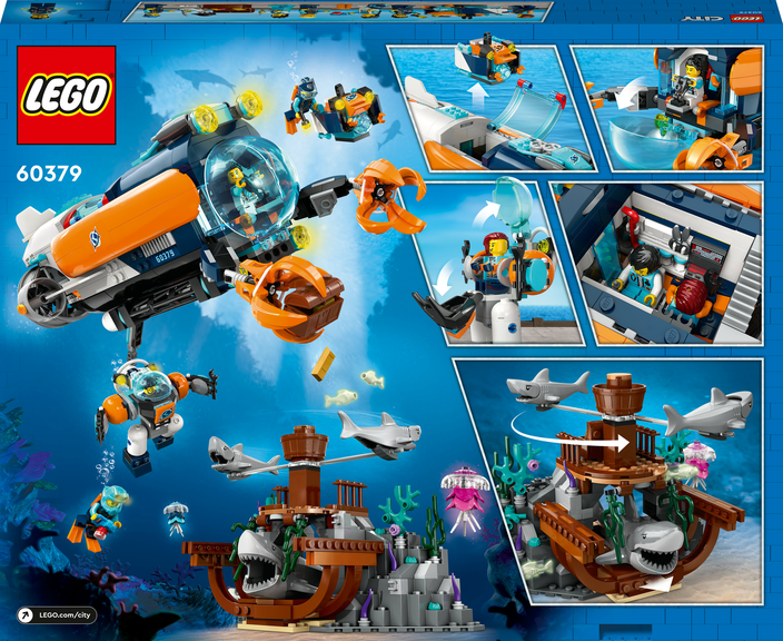 LEGO® CITY 60379 Hlubinná průzkumná ponorka