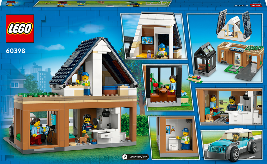 LEGO® CITY 60398 Rodinný dům a elektromobil