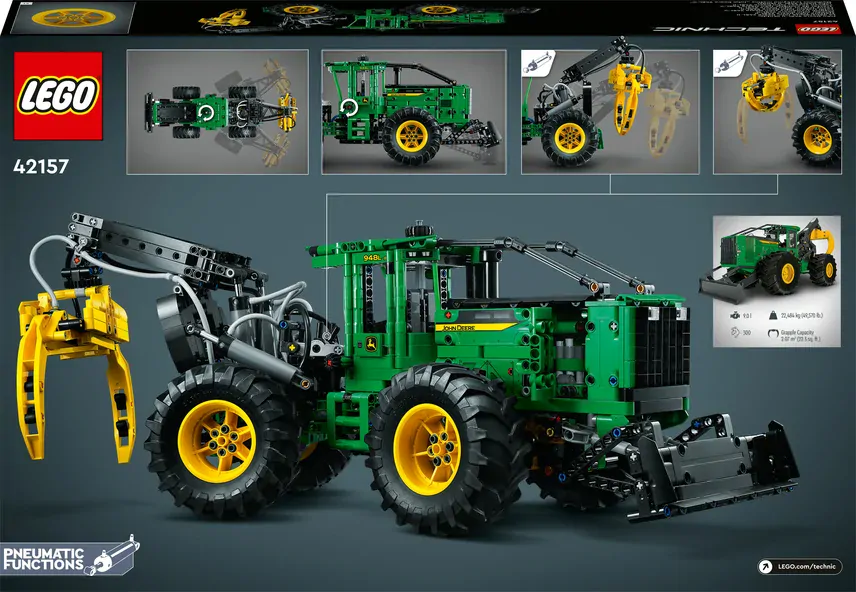 LEGO® TECHNIC 42157 Lesní traktor John Deere 948L-II