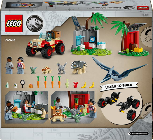 LEGO® Jurassic World 76963 Záchranářské středisko pro dinosauří mláďata