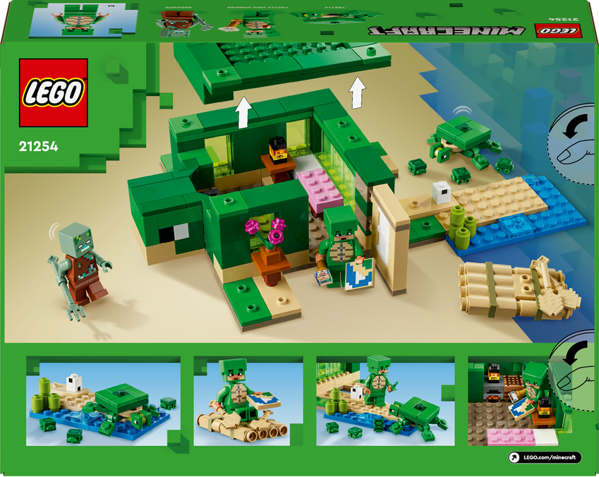 LEGO® Minecraft® 21254 Želví domek na pláži
