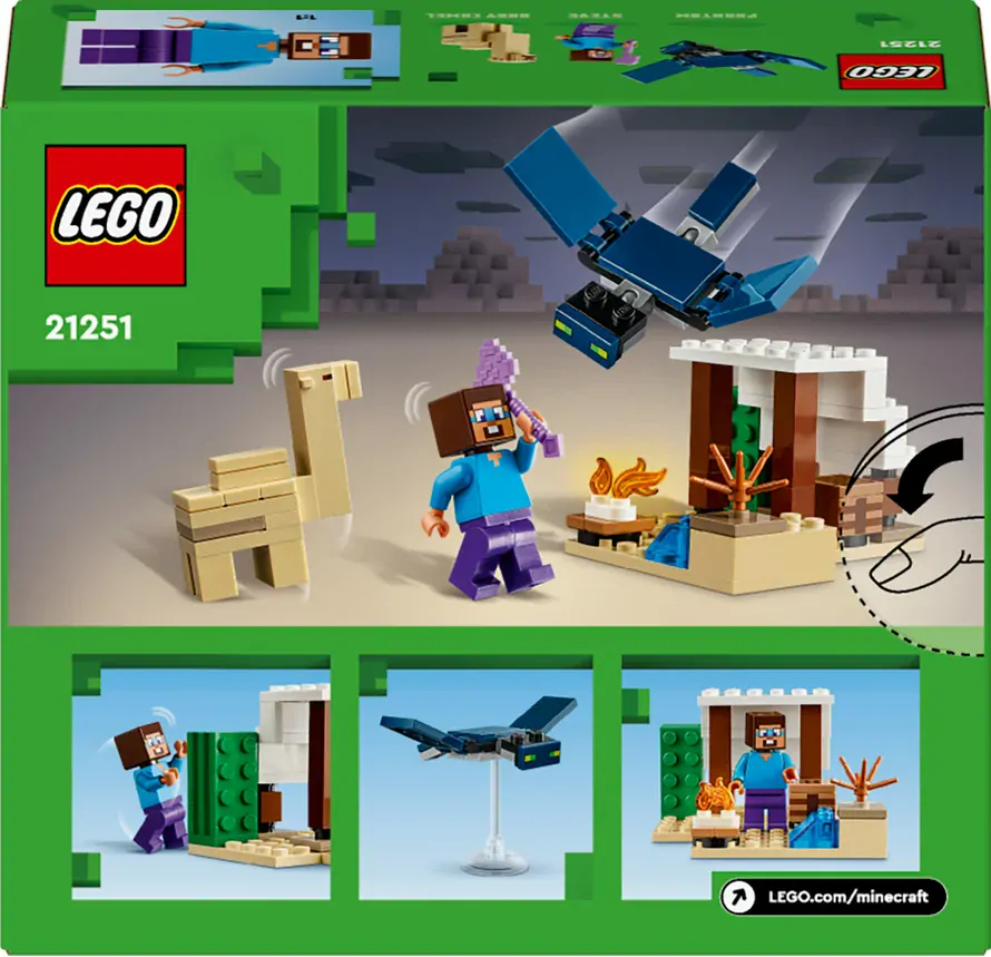 LEGO® Minecraft® 21251 Steve a výprava do pouště