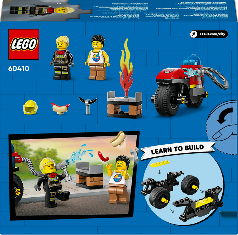 LEGO® CITY 60410 Hasičská záchranná motorka