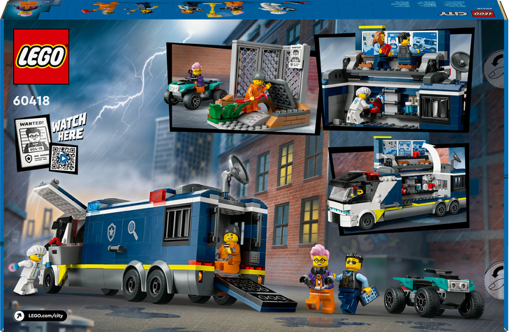 LEGO® CITY 60418 Mobilní kriminalistická laboratoř policistů
