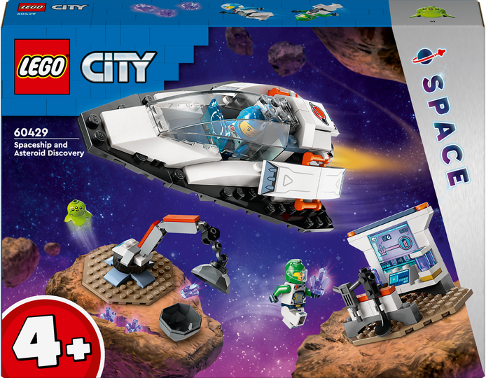 LEGO® CITY 60429 Vesmírná loď a objev asteroidu