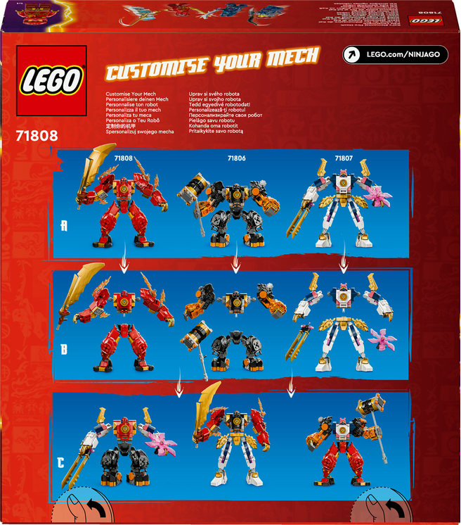 LEGO® NINJAGO® 71808 Kaiův živelný ohnivý robot
