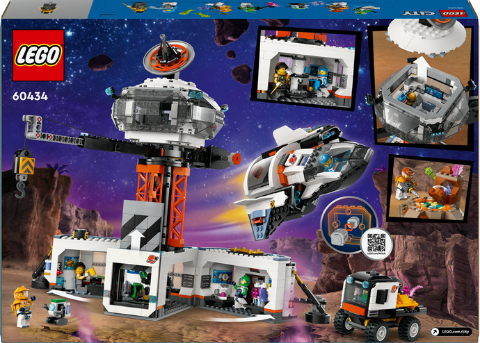 LEGO® CITY 60434 Vesmírná základna a startovací rampa pro raketu