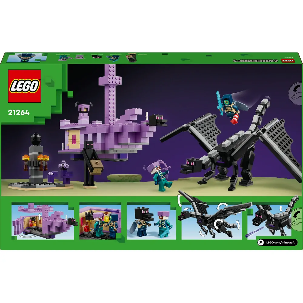 LEGO® Minecraft® 21264 Drak z Enderu a loď z Endu