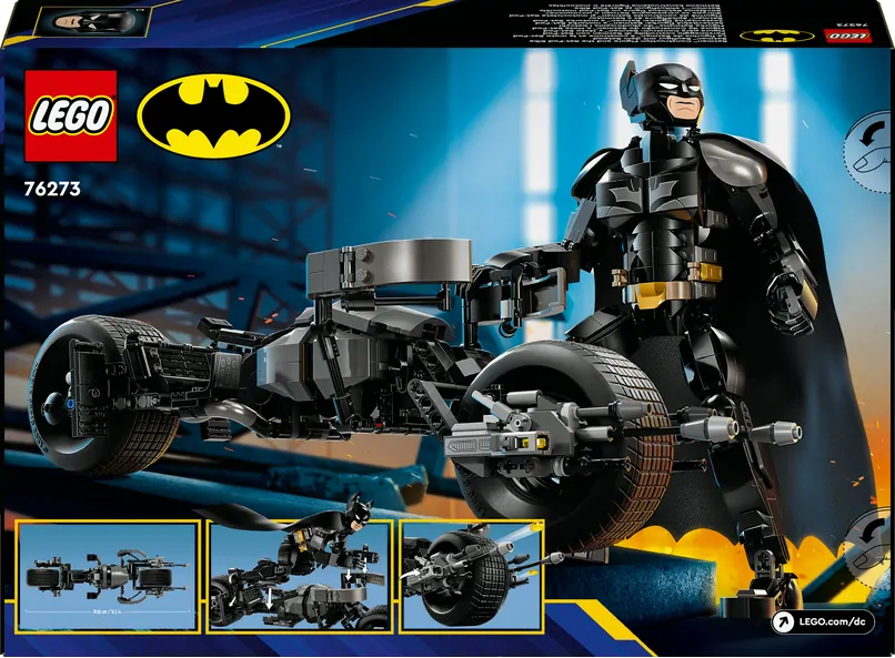 LEGO® DC Batman™ 76273 Sestavitelná figurka: Batman™ a motorka Bat-Pod
