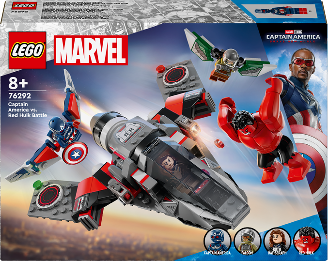LEGO® Marvel 76292 Souboj: Kapitán Amerika vs. Red Hulk