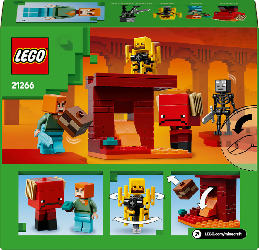 LEGO® Minecraft® 21266 Lávová bitva v Netheru