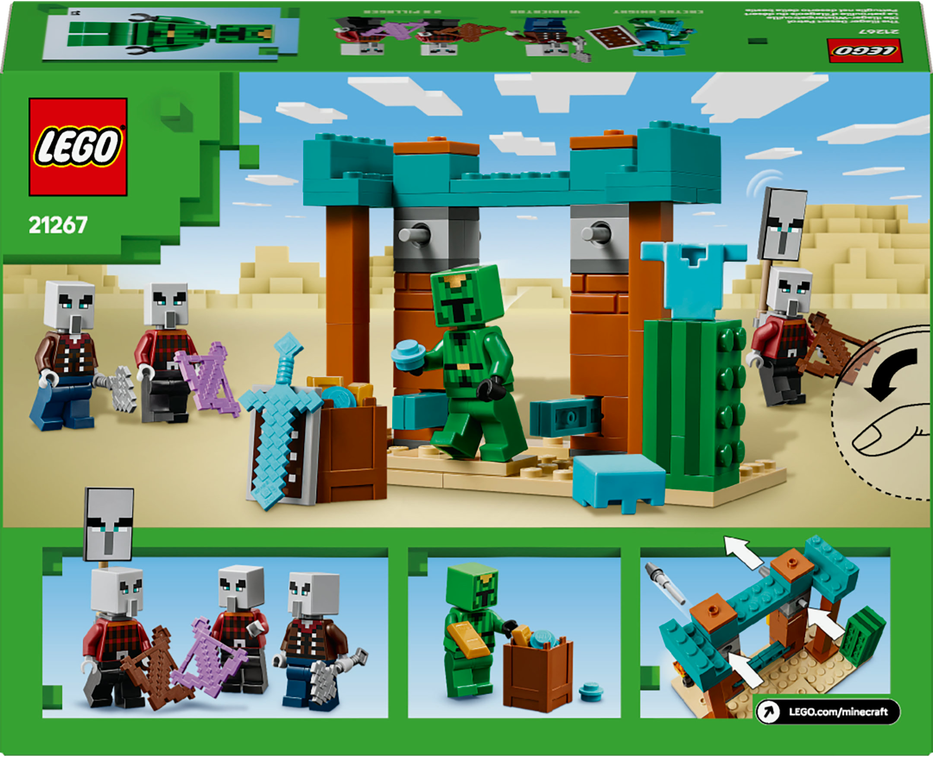 LEGO® Minecraft® 21267 Pouštní hlídka zákeřníků