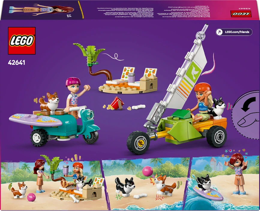 LEGO® Friends 42641 Dobrodružství se surfujícími psy a skútrem