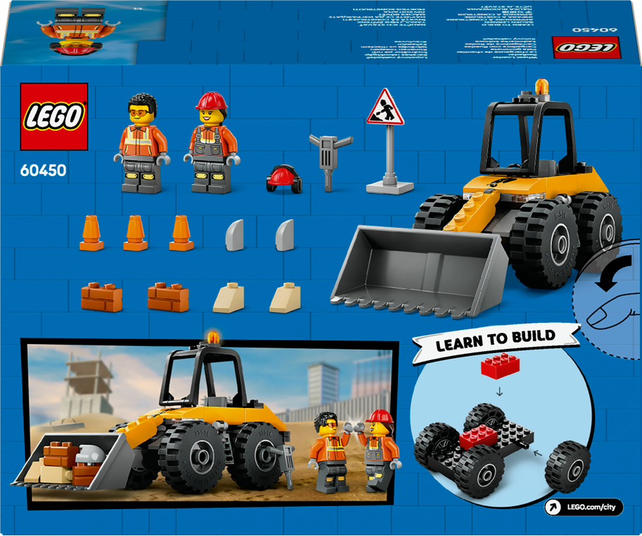 LEGO® City 60450 Žlutý kolový nakladač