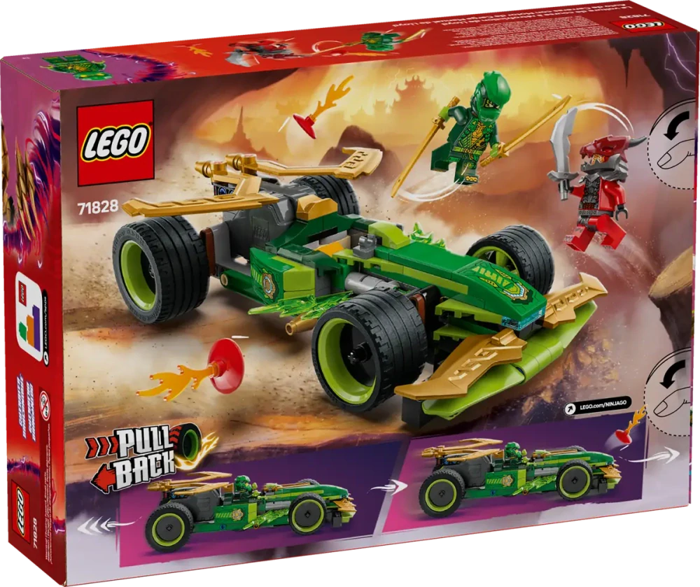 LEGO® NINJAGO 71828 Lloydovo závodní auto s natahovacím motorem