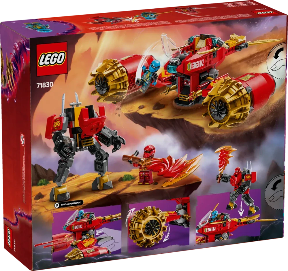 LEGO® NINJAGO 71830 Kaiův bouřný jezdec a robot