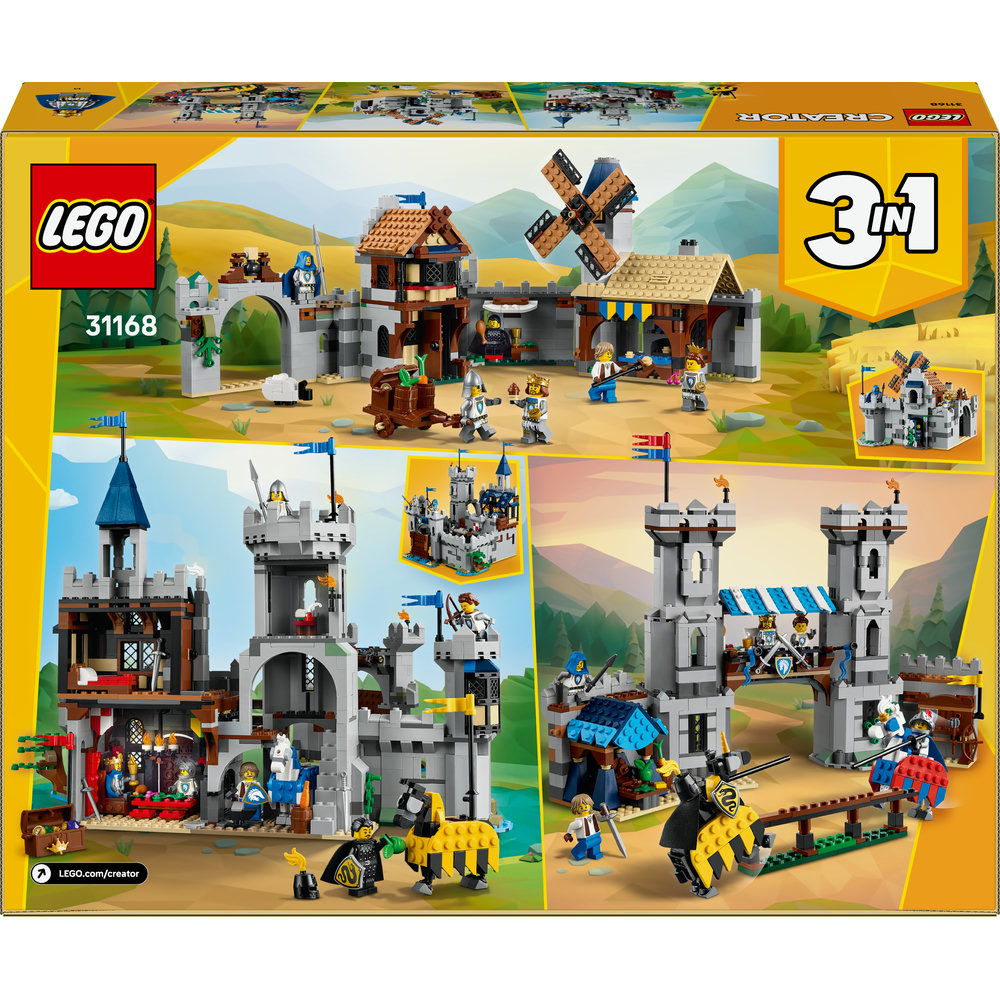 LEGO® Creator 3 v 1 31168 Středověký hrad a rytíři na koních