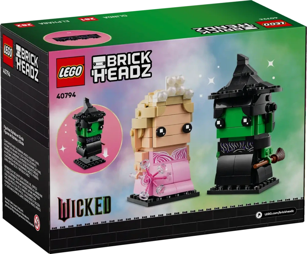 LEGO® BrickHeadz 40794 Figurky: Elphaba a Glinda