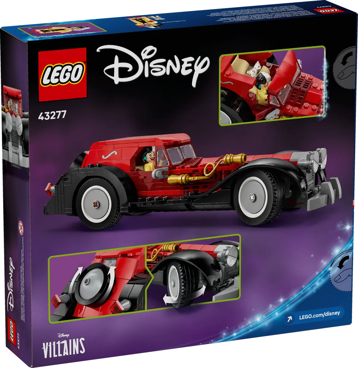 LEGO® Disney 43277 Cruella De Vil a její auto
