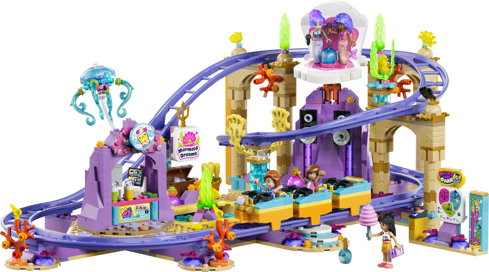LEGO® Friends 42703 Jízda na horské dráze s mořskými pannami