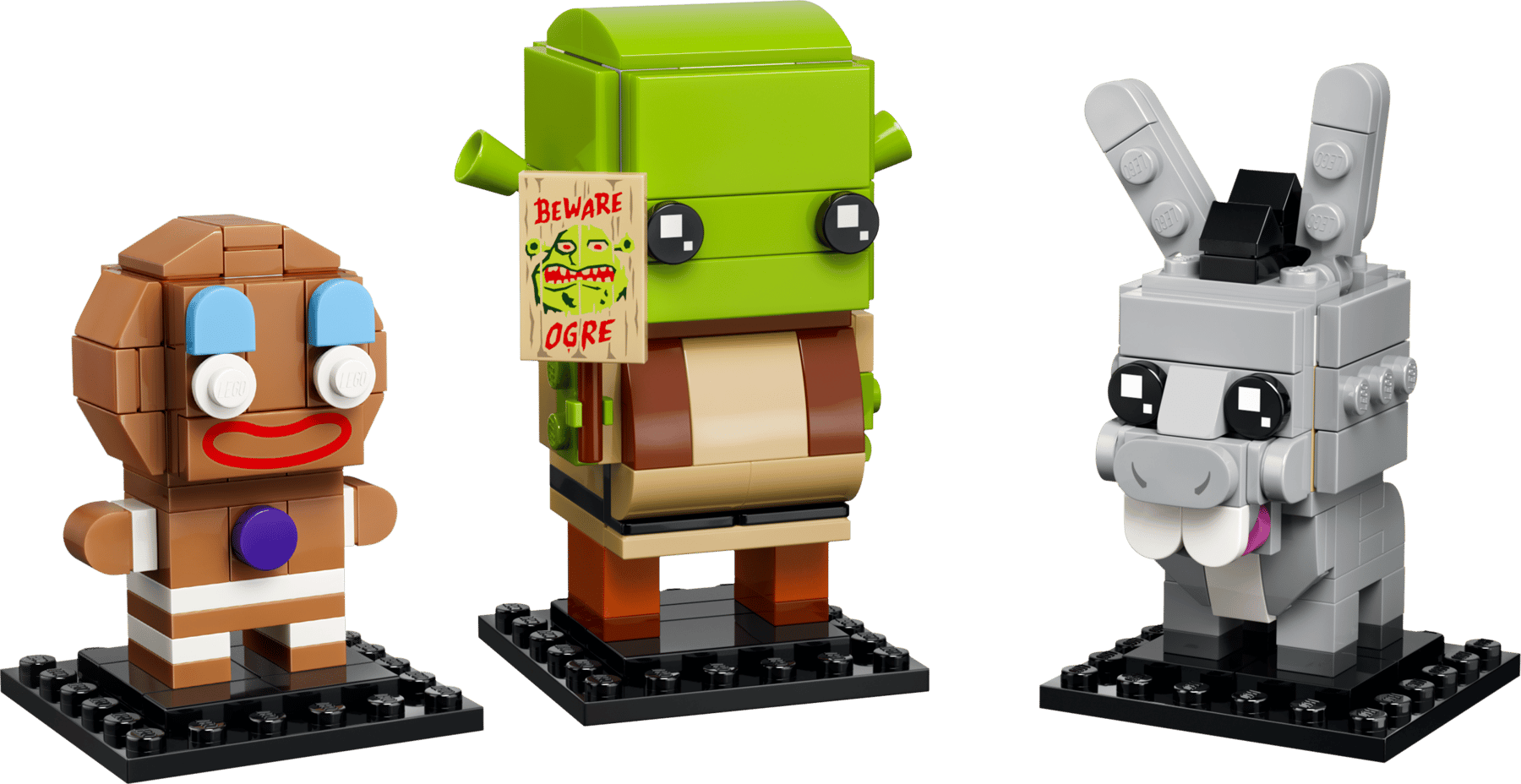LEGO® BrickHeadz™ 40923 Figurky: Shrek, Oslík a Perníček