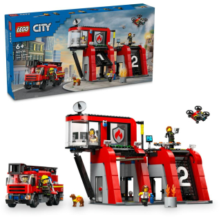 LEGO® CITY 60414 Hasičská stanice s hasičským vozem