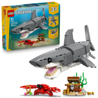 LEGO® Creator 3 v 1 31381 Divoký žralok a truhla s pokladem