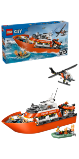LEGO® City 60504 Záchranný člun pobřežní hlídky a vrtulník