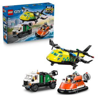 LEGO® City 60505 Remix: Letadlo, servisní vůz a vznášedlo