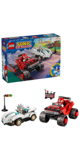 LEGO® Sonic The Hedgehog™ 77118 Silver a jeho auto vs. Knuckles a jeho monster truck