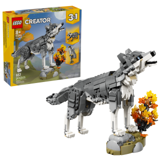 LEGO® CREATOR 31393 Lesní zvířata: Šedý vlk